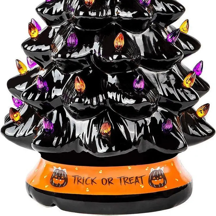 Cross-border Independent Station Halloween Tree Halloween Glowing Decorations Decoration Halloween Tree Gift