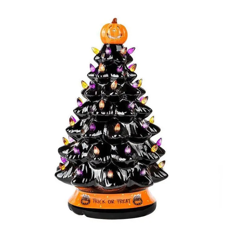 Cross-border Independent Station Halloween Tree Halloween Glowing Decorations Decoration Halloween Tree Gift