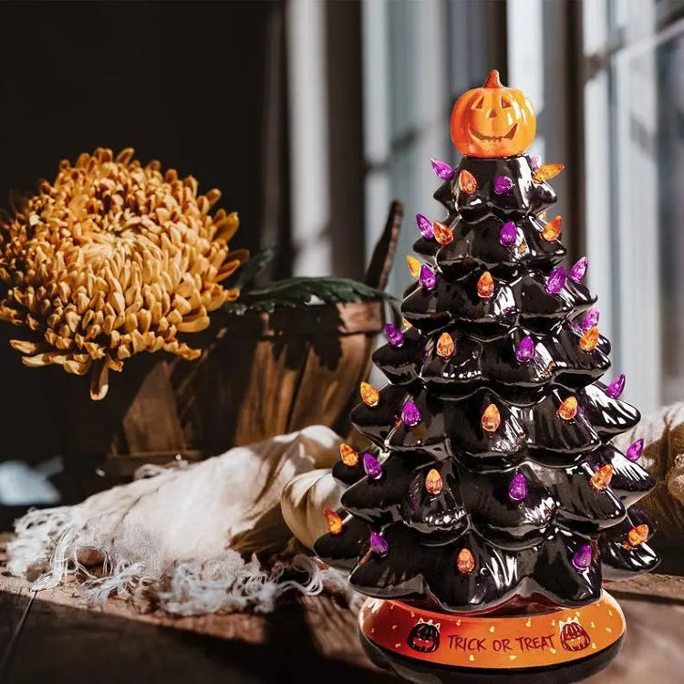 Cross-border Independent Station Halloween Tree Halloween Glowing Decorations Decoration Halloween Tree Gift