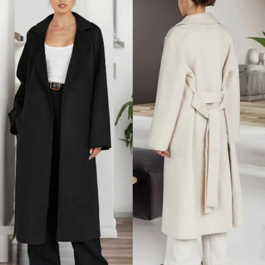 New Loose Fashion Long Coat Women&#039;s Knitted Cardigan Woolen Jacket