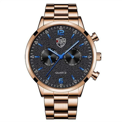 Men&#039;s Calendar Luminous Steel Watch Men&#039;s Stainless Steel Quartz Watch