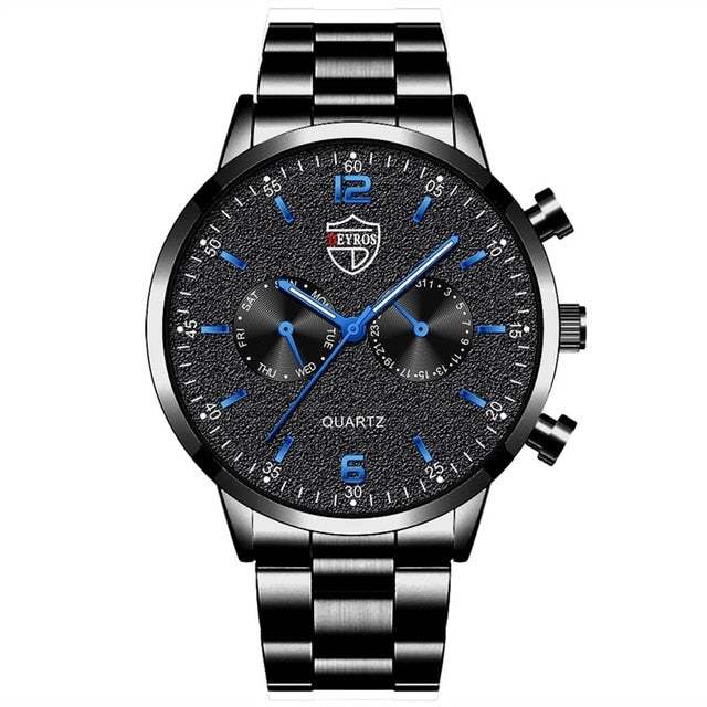 Men&#039;s Calendar Luminous Steel Watch Men&#039;s Stainless Steel Quartz Watch